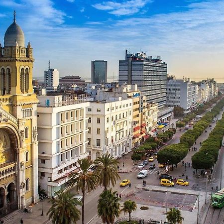 Studio Situe En Plein Centre Ville Tunisz Kültér fotó